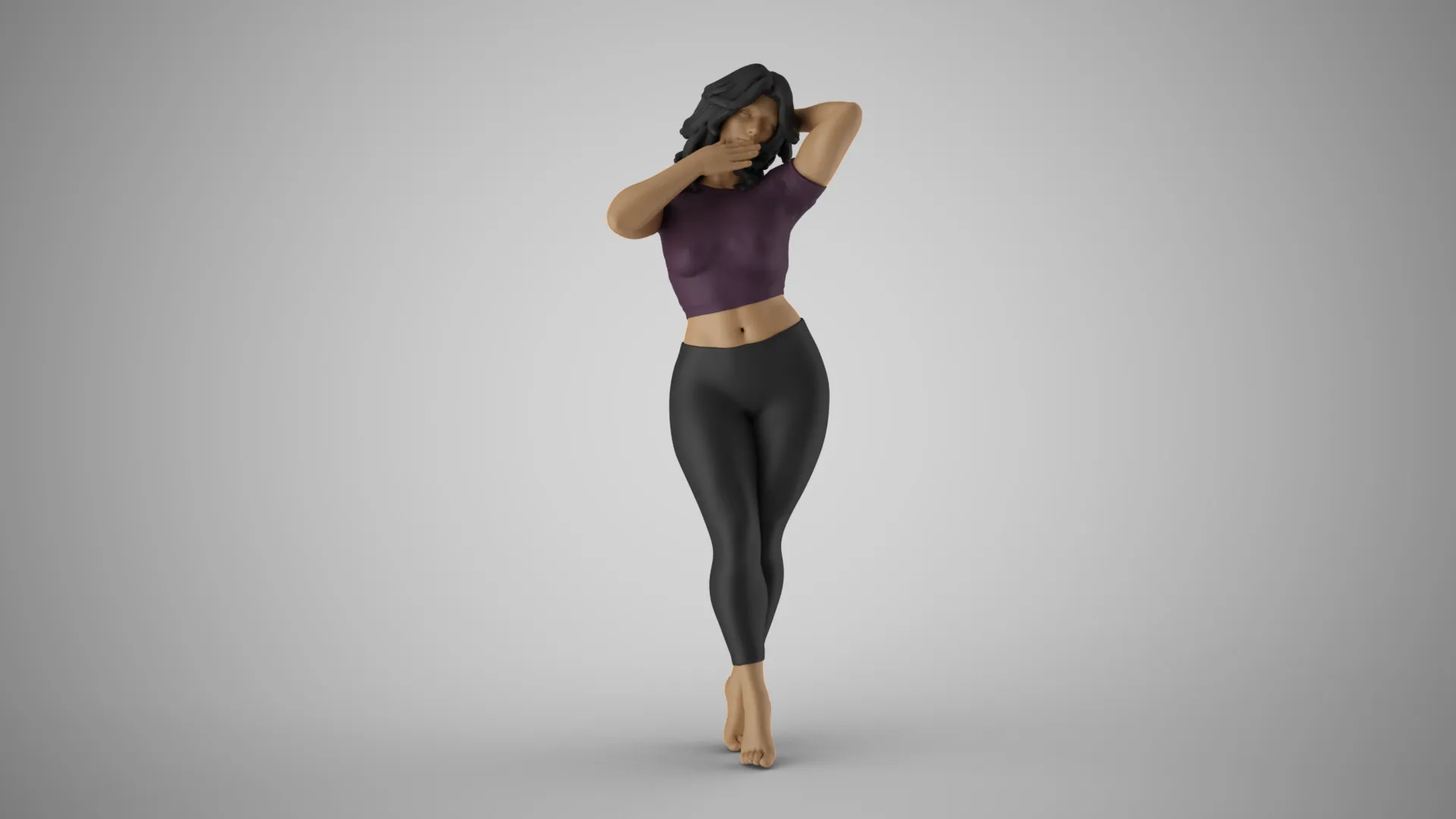 Admire Her Beauty 3D Print Model .c4d .max .obj .3ds .fbx .stl .blend 