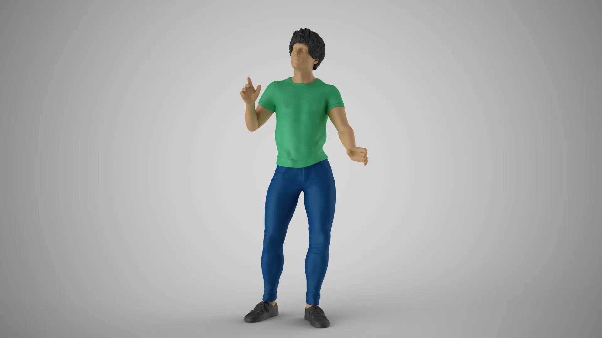 Man Chooses His Way 3D Print Model .c4d .max .obj .3ds .fbx .stl .blend 
