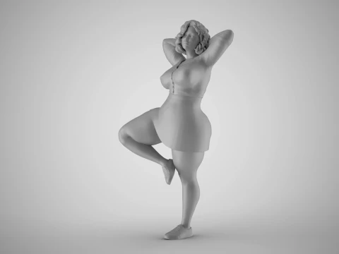 Hopeful Girl 3D Print Model