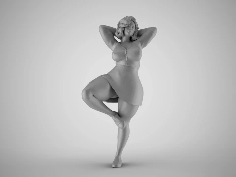 Hopeful Girl 3D Print Model