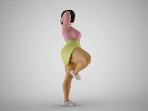 Hopeful Girl 3D Print Model