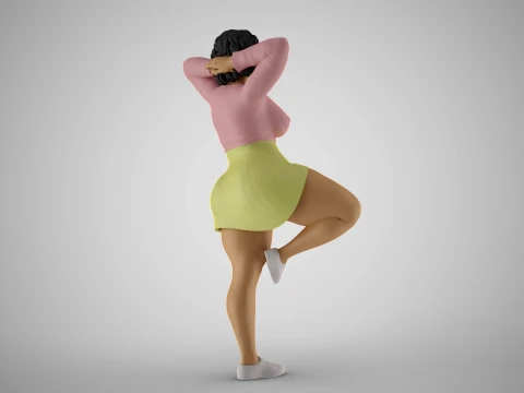 Hopeful Girl 3D Print Model