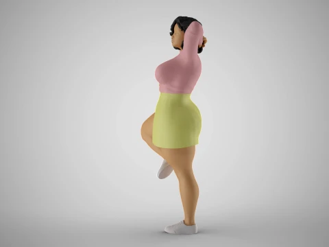 Hopeful Girl 3D Print Model