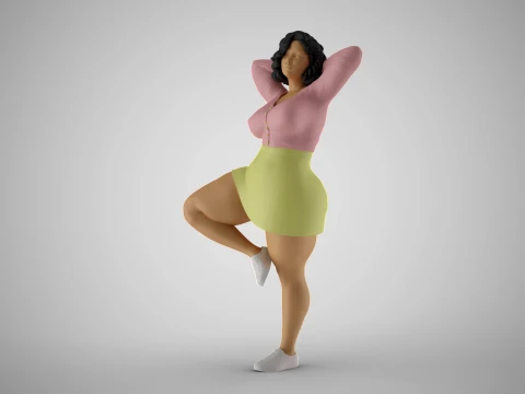 Hopeful Girl 3D Print Model