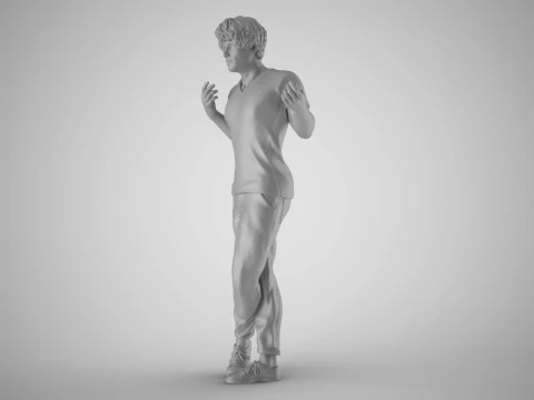 Expressive Man 3D Print Model