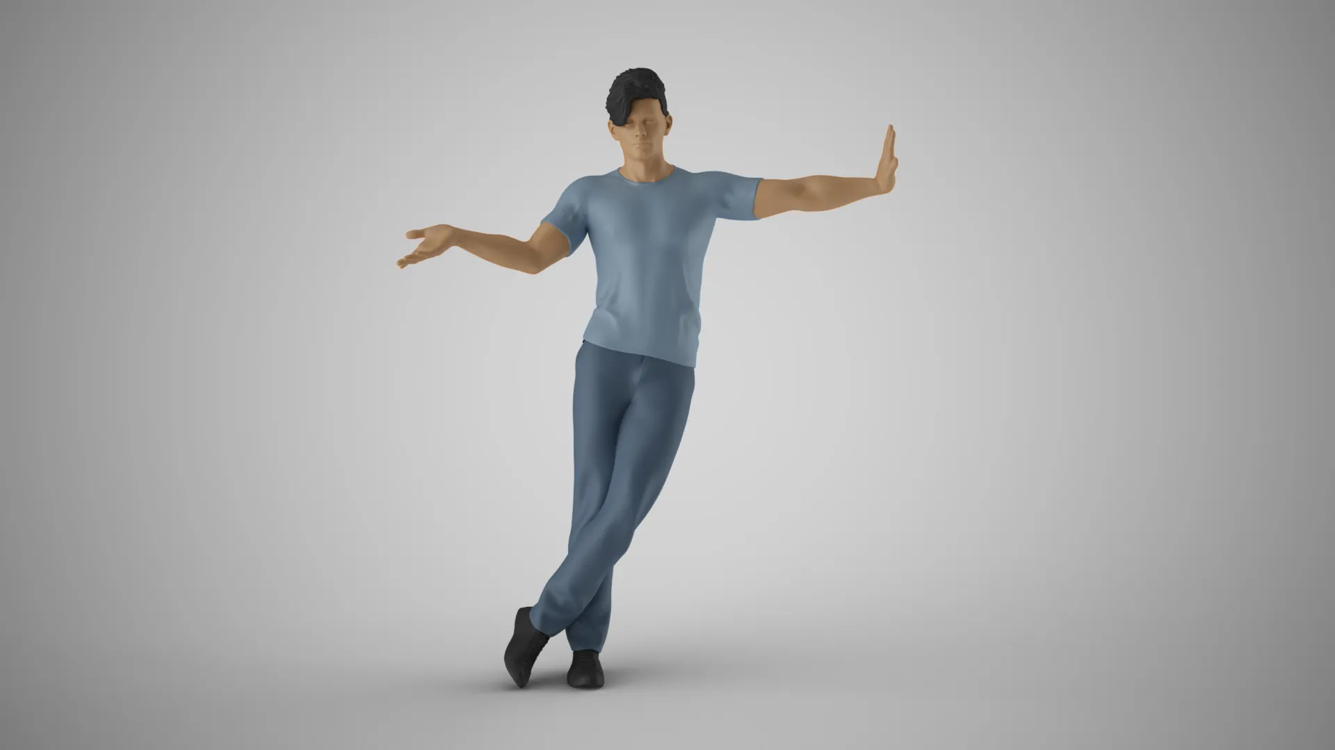 Man Who Raises Matters 3D Print Model .c4d .max .obj .3ds .fbx .stl .blend