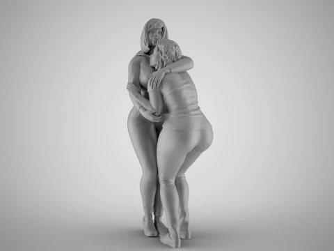 Hug Tenderly 3D Print Model