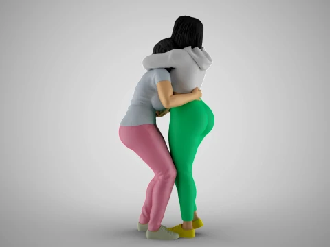 Hug Tenderly 3D Print Model
