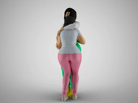 Hug Tenderly 3D Print Model