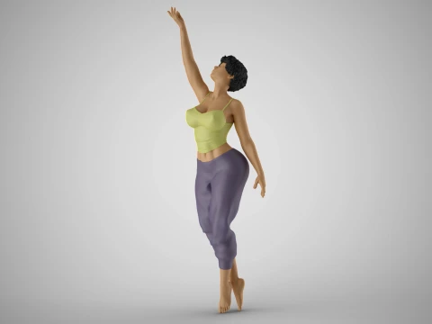 Fille essayant d'atteindre Modèles 3D en vedette