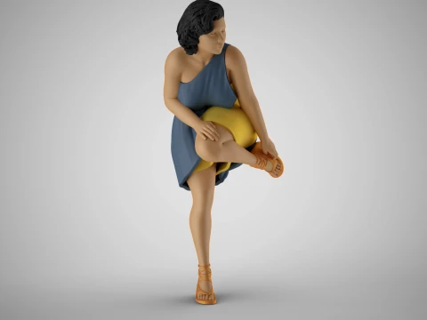 Woman on Heel 3D Print Model