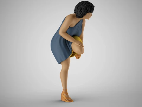 Woman on Heel 3D Print Model