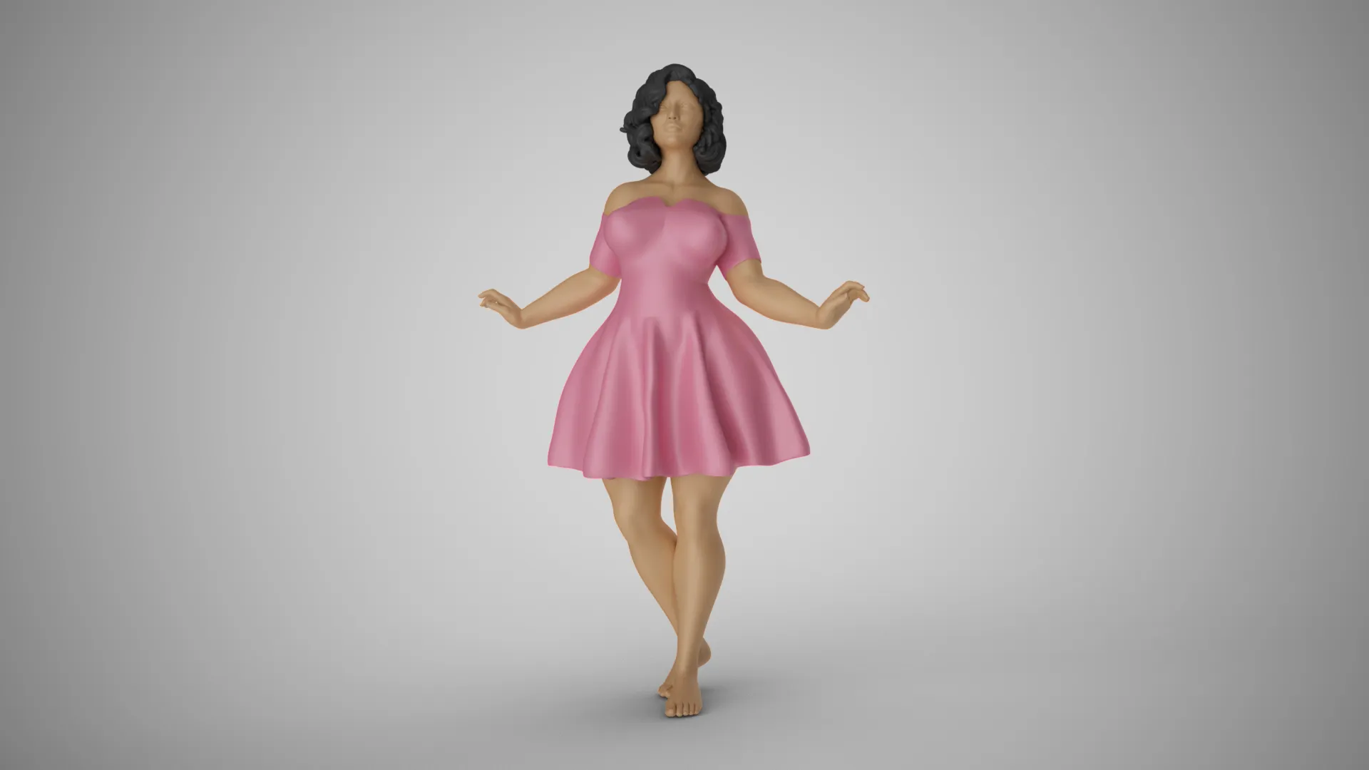 프린세스 리허설 3D 프린트 모델 .c4d .max .obj .3ds .fbx .stl .blend 