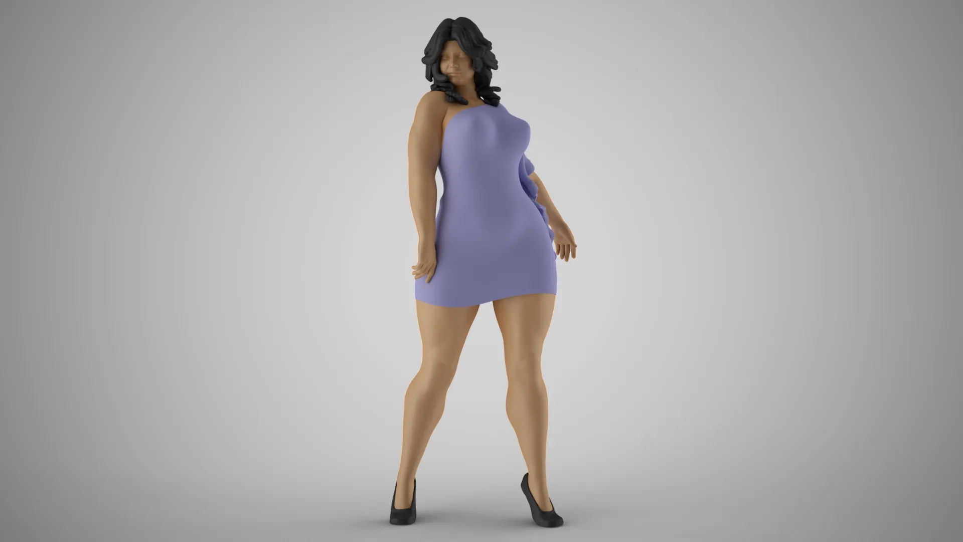 Roughneck Woman 3D Model .c4d .max .obj .3ds .fbx .stl .blend 