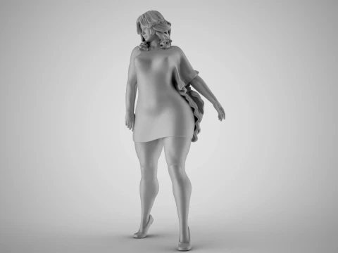Roughneck Woman 3D Model