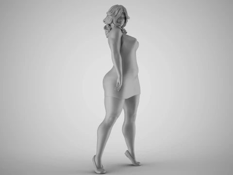 Roughneck Woman 3D Model