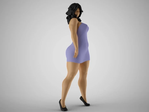 Roughneck Woman 3D Model