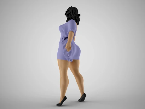 Roughneck Woman 3D Model