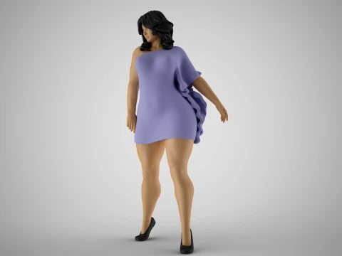 Roughneck Woman 3D Model