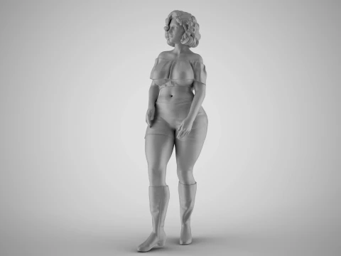 Coquet Girl 2 3D Print Model