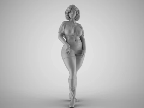 Coquet Girl 2 3D Print Model