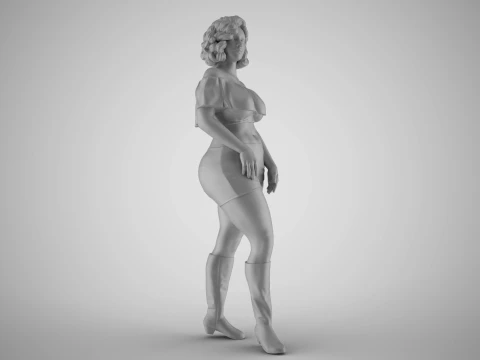 Coquet Girl 2 3D Print Model