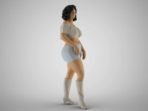 Coquet Girl 2 3D Print Model
