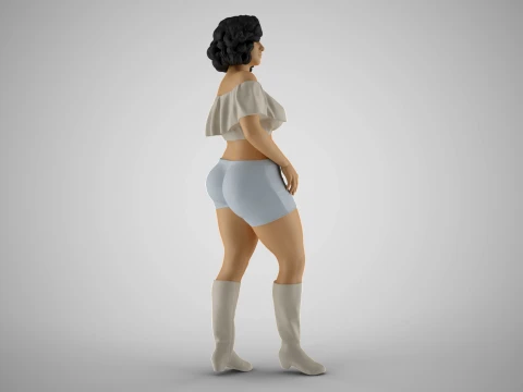 Coquet Girl 2 3D Print Model