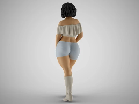 Coquet Girl 2 3D Print Model