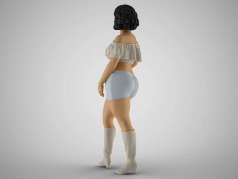 Coquet Girl 2 3D Print Model