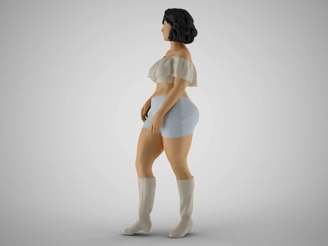 Coquet Girl 2 3D Print Model
