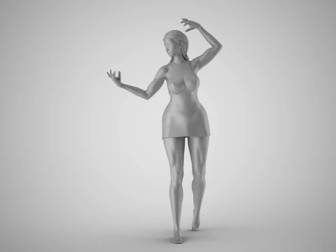 Hoofer Woman 2 3D Print Model
