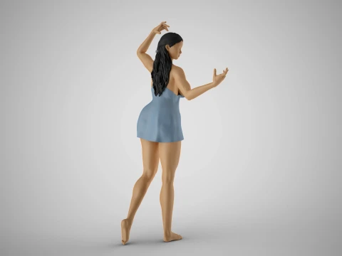 Hoofer Woman 2 3D Print Model