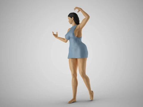 Hoofer Woman 2 3D Print Model