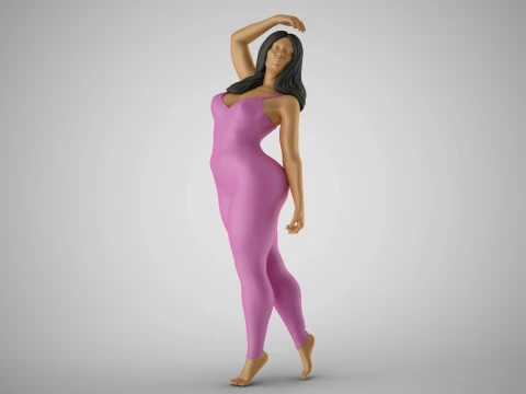 Femme saboteuse Modèles 3D en vedette
