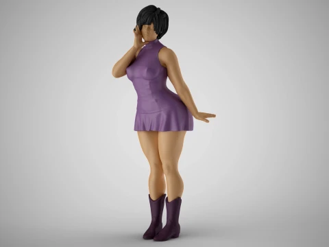 Douceur Fille Modèles 3D en vedette