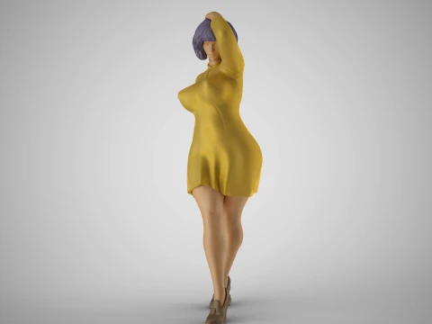 Zware etalagepop 3D printmodel