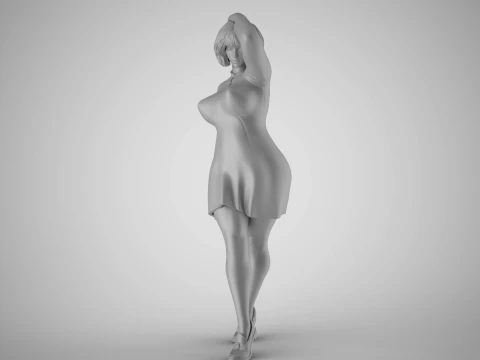 Heavy Mannequin 3D Print Model