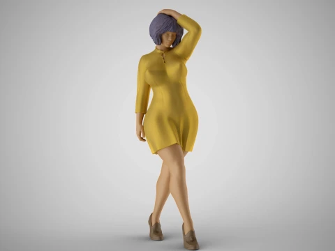 Heavy Mannequin 3D Print Model