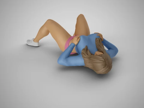 Satisfied Girl 3D Print Model