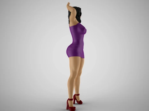 Unbalanced Woman 3D Print Model