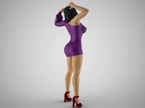Unbalanced Woman 3D Print Model