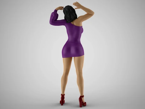Unbalanced Woman 3D Print Model
