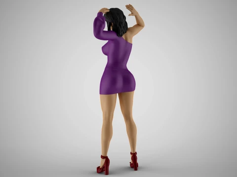 Unbalanced Woman 3D Print Model