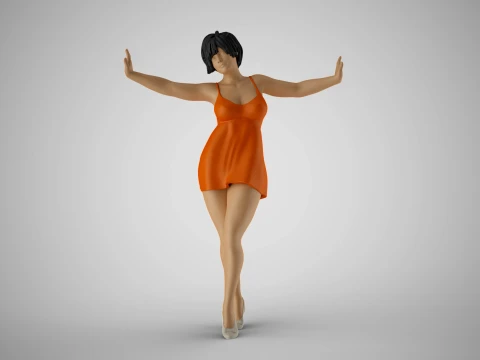 Duvarların Arasındaki Kız 3D Baskı Modeli