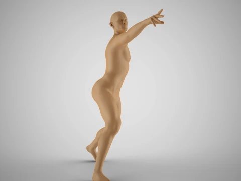 Unreachable Man Artistic Pose 3D Print Model
