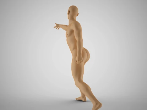 Unreachable Man Artistic Pose 3D Print Model