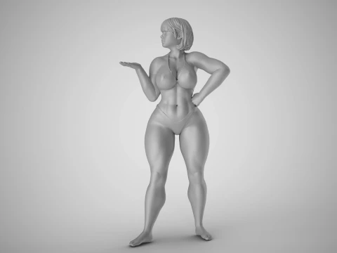 Girl Hand Asking 3D Print Model