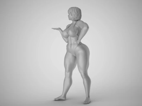 Girl Hand Asking 3D Print Model