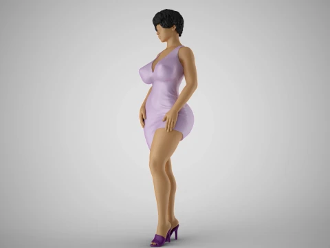 Chica negociadora 3 Modelo de impresión 3D